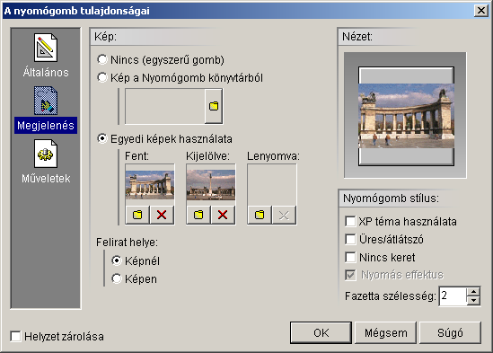 Nagy k�p a nyom�gombr�l